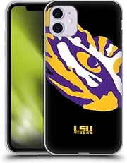 Head Case Designs Officially Licensed Louisiana State University LSU Oversized Icon Soft Gel Case Compatible with Apple iPhone 11