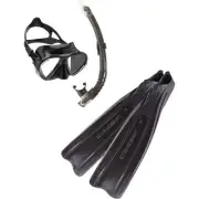 The Cressi Pro Mask Snorkel Flipper Star Bag Set gives you Pro level gear