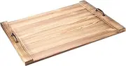 sourcing map Wood Stove Top Cover Board 30 x 22 Inch Wood Stove Top Cover Noodles Board Stove Cover for Gas Stove, Kitchen Countertop, Brown