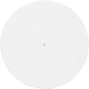 Turntable Platter Mat, Rubber Silicone Design for 12 Inch Record Player, Reduce Static Dust Noise Replacement Acrylic Record Platter Slipmat (White)