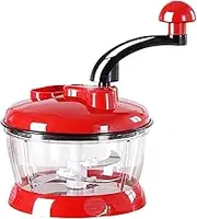 Hand Food Chopper Dicer- 440g Portable Manual Vegetable Chopper | 2L Vegetable with Large Capacity | Manual Food Processor | Onion Sturdy Garlic for Veggies Ginger Fruits