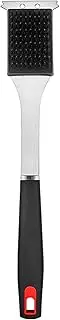 BBQ Grill Cleaner Brush | Stainless Steel Cleaning Scraper Long Handle Basting Brush | Wire Bristle Cleaner Tool No Scratch Barbecue Accessories for Garden