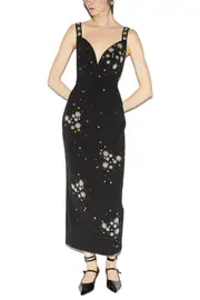 [HUISHAN ZHANG] BRANDY BLACK DRESS UK 14 BLACK