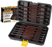 20-Piece Extra-Long Allen Hex Bit Socket Set, SAE & Metric for Impact Drills