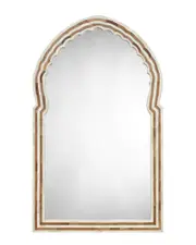 Jamie Young Bardot Large Bone & Wood Mirror