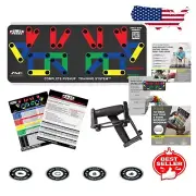 Foldable Push Up Board with 30+ Color-Coded Positions - At Home Workout Equip...
