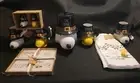 NWT RAE DUNN SNOOPY PEANUTS FALL MUGS COASTER TOWELS COOKIE JAR