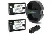 Wasabi Power LP-E6, LP-E6N Battery (2-Pack) and Dual Charger for Canon EOS 5D Mark II/III/IV, EOS 5DS, 5DS R, EOS 6D, 6D Mark II, EOS 7D, 7D Mark II, EOS 60D, 60Da, 70D, 80D, EOS R, EOS R5, XC10, XC15