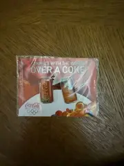 COCA COLA CONNECT WITH THE WORLD OVER A COKE 2008 BEIJING OLYMPIC PINS