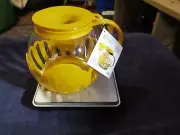 Microwave Popcorn Popper ECOLUTION 3qt YELLOW Micro-Pop Temperature Safe Glass