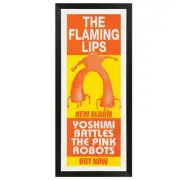 The Flaming Lips - Yoshimi Battles the Pink Robots Vintage Daybill Poster Framed