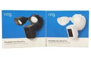 Ring Floodlight Cam Plus Wired Outdoor 1080p HD Surveillance Camera