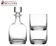 Maxwell & Williams Diamante Stacked 3pc Decanter Set