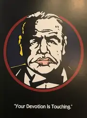 Walt Disney™ DICK TRACY Advance Teaser LIPS MANLIS Character MOVIE POSTER