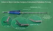 Valve xs Cardiac Surgery Instrument Debakey Forcep 45° Curved Jaw Right/Left