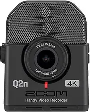 Zoom Q2n-4K Handy Video Recorder, 4K/30P Ultra High Definition Video, Compact Size, Stereo Microphones, Wide Angle Lens, for Recording Music, Video, YouTube Videos, Livestreaming