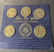 1997 Readers Digest Presidential Coins, Minted In Brass * new unopened *