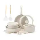 Medical Stone Kitchen Cookware Set Frying Pan Saucepan Induction Gas Stove