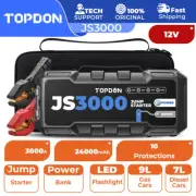 TOPDON JS3000 Car Truck Pickup Jump Starter 3000A Pro-Level Jumper Box Lithium