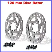 120 mm Brake Disc & 6 Bolt fit vsett 8 zero 8 Electric Scooter 2 PCS