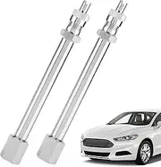 Tire Valve Extension, 2 Pack Valve Stem Extenders, 4 Inch Wheel Tire Valves Stem Extension, Straight Tyre Inflation Rod Adapter for RV Motorcycle Bike Truck