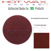 3D 7.5" Burgundy Spider-Cut Foam Cutting Pad Aggressive Foam Pad K-58SBU