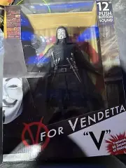 12" Talking V FOR VENDETTA Action Figure 2007 NECA Reel Toys NEW SEALED