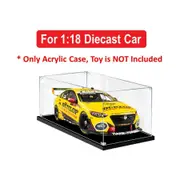 Acrylic Display Case for 1:18 BIANTE DUNLOP HOLDEN ZB COMMODORE 2021 MOUNT PANORAMA 500 #14 HAZELWOOD Diecast Car Model Dust Proof Glue Free