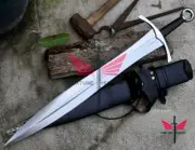 Custom Handmade High Carbon Steel Blade Tactical Machete Sword With Scabbard