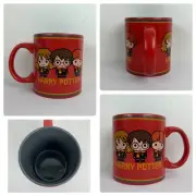 Harry Potter Ceramic Mug with Harry Ron Hermione Chibi Characters 20 oz. NEW