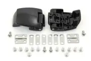 Black Tour-Pak Luggage Hinge Kit fits Harley Davidson