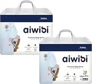AIWIBI Royal Care Baby Nappy Pants, Size 4 (9-14kg) 88 Count, Ultra Thin, Super Absorption, 360 Stretchy Waistband,Hypoallergenic Training Underwear (2 X 44 Pack)