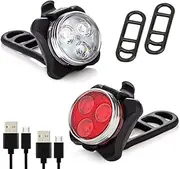 [Generic] 2PCS Dog Lights for Night Walking Clip On,Rechargeable LED Pet Collar Light, 100% Waterproof Dog Collar，Bicycle Walking Light