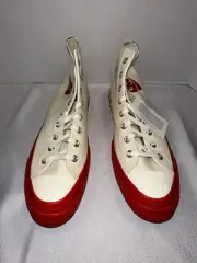 Size 12 - Converse Comme des Garçons Play x Chuck 70 High Pristine Red