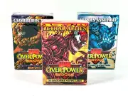 3x 1995 Marvel Comics OverPower Card Game Lethal Allies Starter Deck SEALED RARE