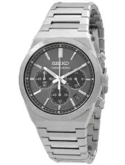 Seiko Discover More Chronograph Grey Dial Quartz 100M Men's Watch SSB455P1