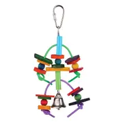 Kazoo Bird Toy Two Tier with Log and Bell - Small