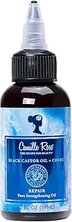 Camille Rose Black Castor Oil & Chebe Repair, Pure Hair Strengthening Oil for Shine, Growth & Strength, for all Hair Types, 2 fl oz