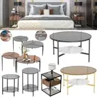 High-transparency Glass Modern Coffee Table Side End Table Bedroom Nightstands