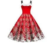 Womens Vintage Dress Christmas Dresses Cocktail Holiday Party Dresses