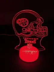 Tennessee Titans 3D Night Light Multi Color Changing Illusion Lamp Kids Gift
