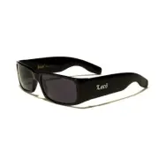 Locs Sunglasses - Og Wrap Around Frame - Gloss Black Finish UV400 Lenses