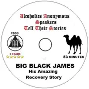Alcoholics Anonymous AA 12 Step Speaker CD - Big Black James His Story