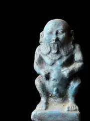 Egyptian God Bes Statue from Ancient Egypt , Dwarf Statue for God of sex and joy