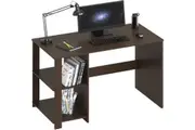 38 Espresso Computer Desk with Shelves