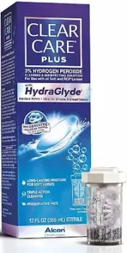 Clear Care Plus with HydraGlyde Cleaning & Disinfecting Solution 12 Oz Pack of 3
