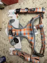Sassy Woof Dog Harness Set Medium Collar & Leash New