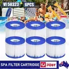 6x Lay Z Spa Filter Cartridge Size VI 58323 Bestway Replacement Cartridge Spa OZ