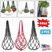 3PCS Poultry Hanging Feeder Chicken Vegetable Skewer Bag Fruit Rack Chicken Hook