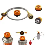 Outdoor Gas Stove Camping Stove Propane Refill Adapter LPG Flat Cylinder Coupler